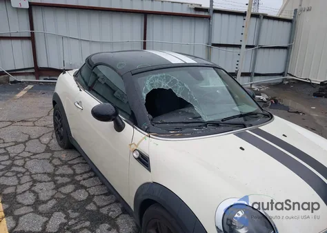 2013 Mini Coupe Cooper из США, поврежденный, VIN WMWSX1C52DT507775